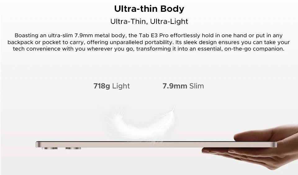 DOOGEE Tab E3 Pro 2-in-1 Tablet - 256GB ROM, 32GB RAM, 13 Zoll Display