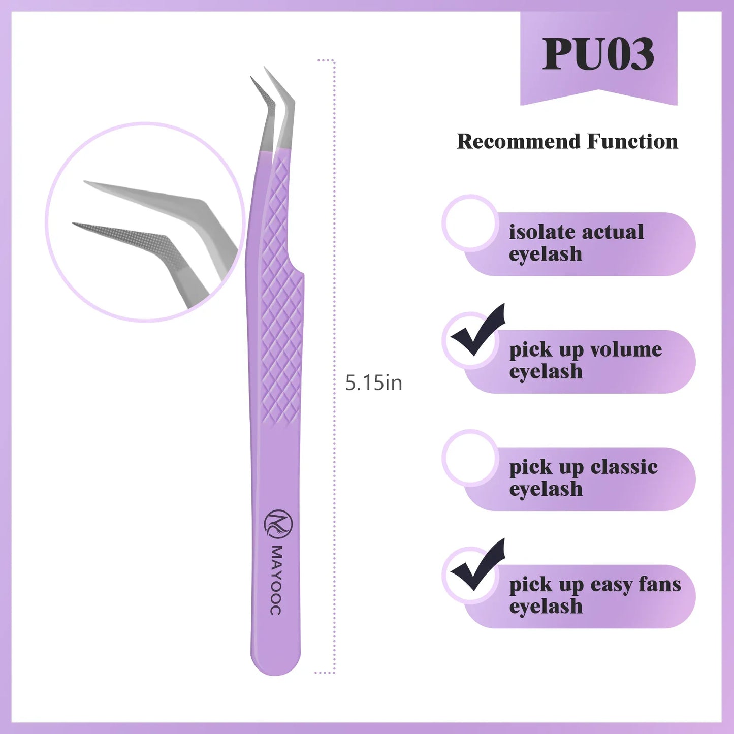 Eyelash Extensions Tweezers  With Fiber Tips Lash Artists High Precision Superhard Anti-Static Tweezer Makeup Tools Custom Logo