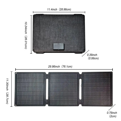 Tragbares Solarpanel 35 W USB Typ C Schnellladung Outdoor