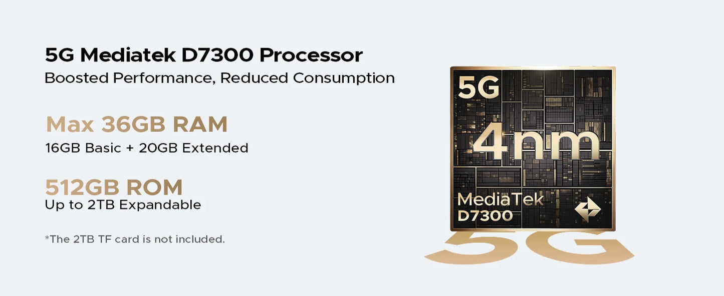 DOOGEE V Max LR Laser-Entfernungsmesser - 20500 mAh, 45W, 6,78 Zoll