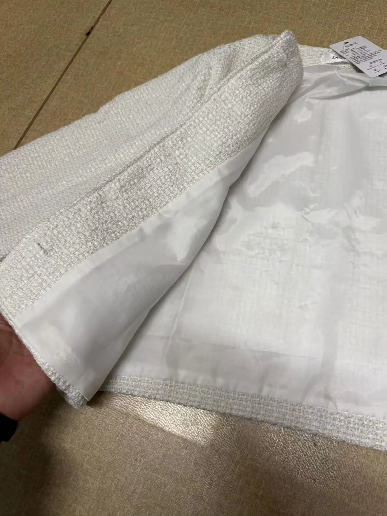 Koreanische Mäntel Tweed Mantel Wolle - Kurz S-XL, 600g