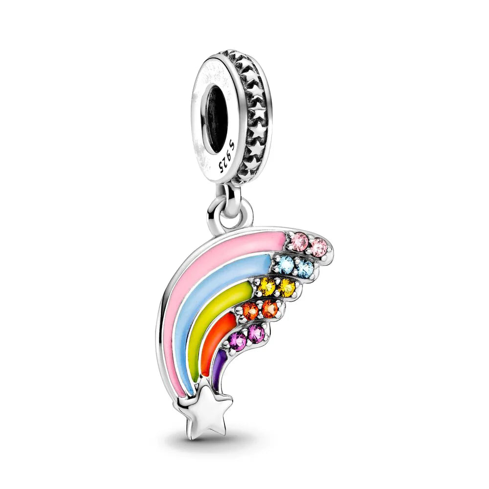 Neue 925 Silber Lernhilfe Schultasche Uhranhänger Charms Beads Fit Original Pandora Armband DIY Schmuck Für Frauen 2024