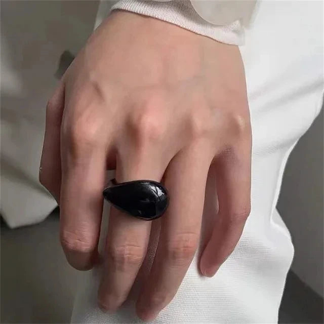 Inele Groase Geometrice HangZhi - Rășină, Mărime Mare