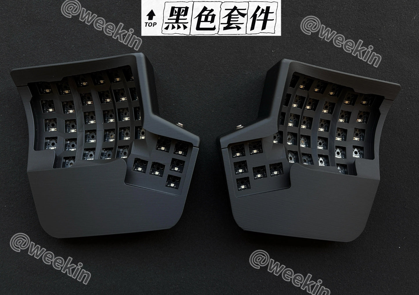 waizowl WK Kinesis Split-Tastatur - 61 Tasten Hot-Swap 2.4G