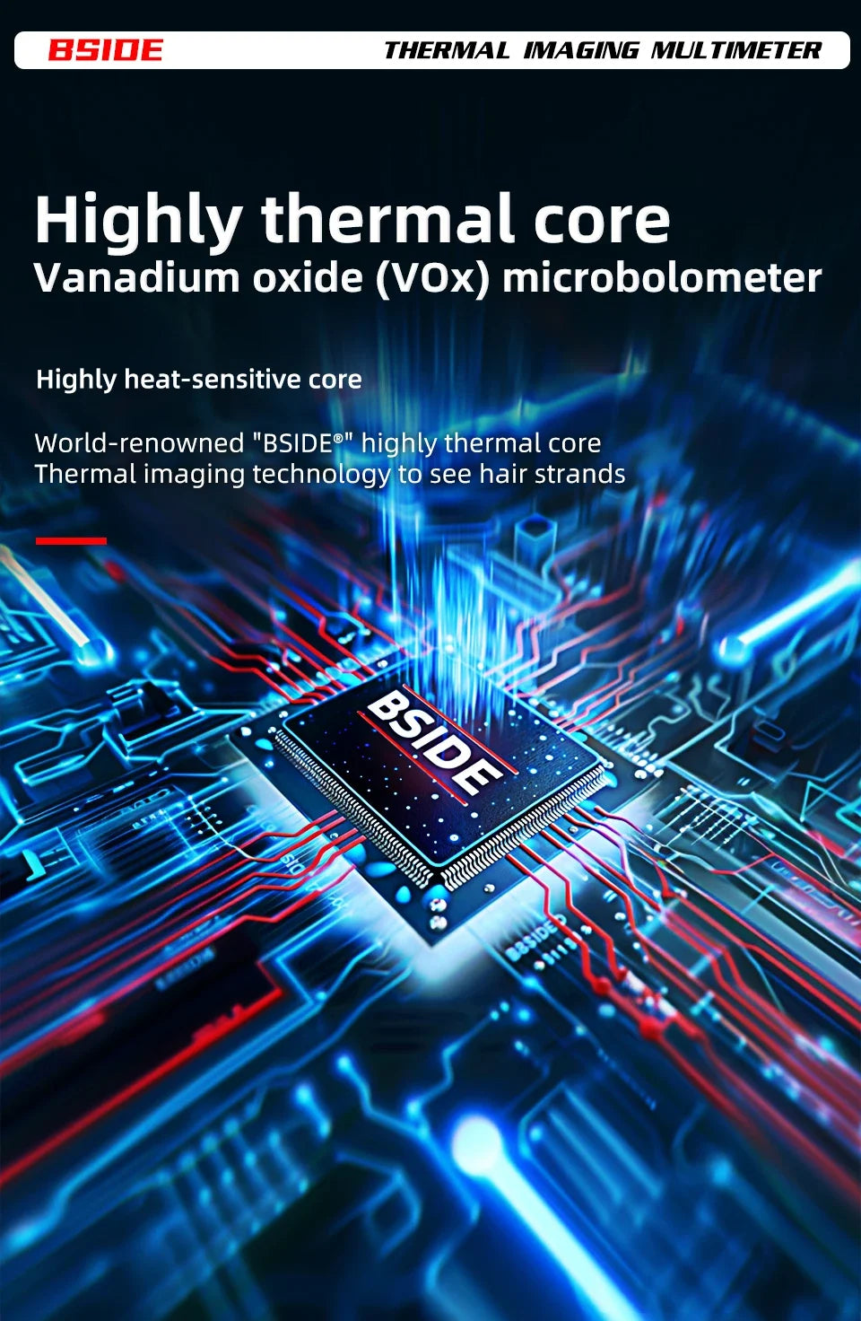 Cameră de termoviziune 2025: BSIDE SH7 320*320 Cameră de termoviziune 20000 de numărări - Multimetru digital cu ecran tactil 2 în 1 Cameră IR Reparații lentile macro Colecție PCB