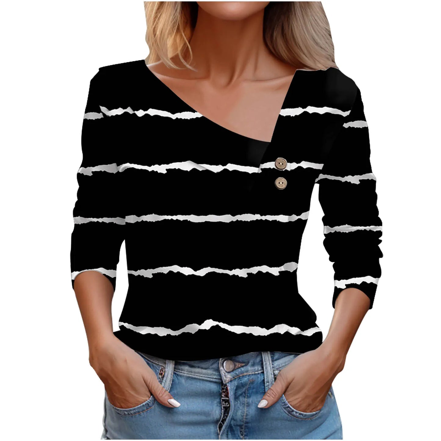 T Shirt For Women Fashion Long Sleeve Top White Floral Print Shirts And Blouses 3D Print Clothes For Women 2025 y2k