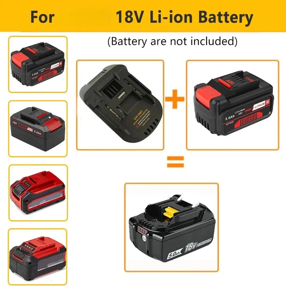 Battery Adapter Converter 18MT Suitable for 18V Li-ion Battery To for Makita 18V Lithium Battery for Makita 18V Tools