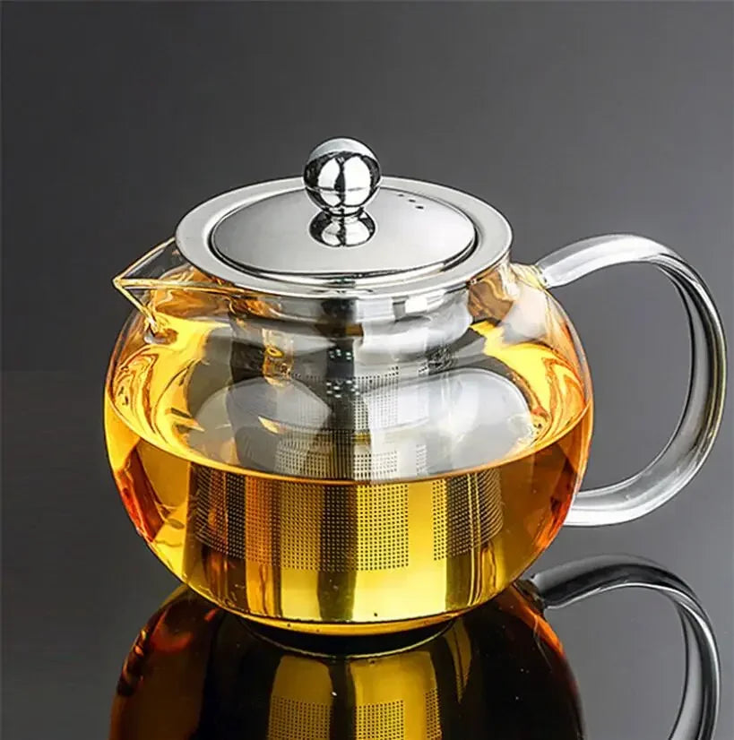 High Quality Heat Resistant Glass Tea Pot Pu Erh Teapot for Tea Set Infuser Teapot With Strainer Gaiwan Kettle Pots Teapots Puer