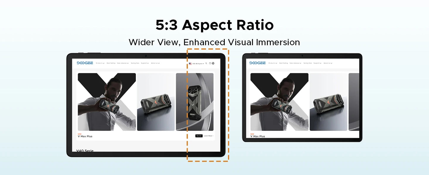 DOOGEE Tab E3 Gemini AI - 12 Zoll Display, 8800mAh Akku, Helio G100