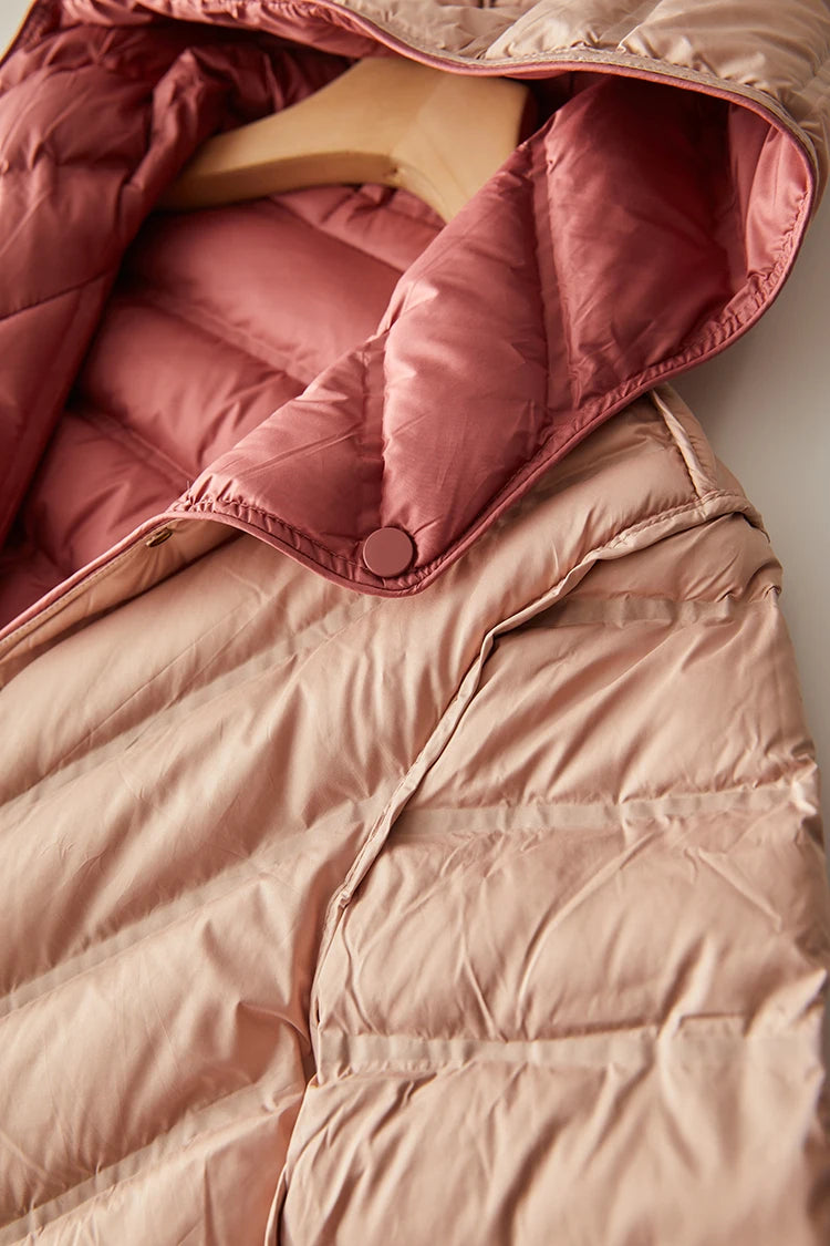 Janveny Ultralight Down Mantel - Gr M Kapuze Doppelseitig