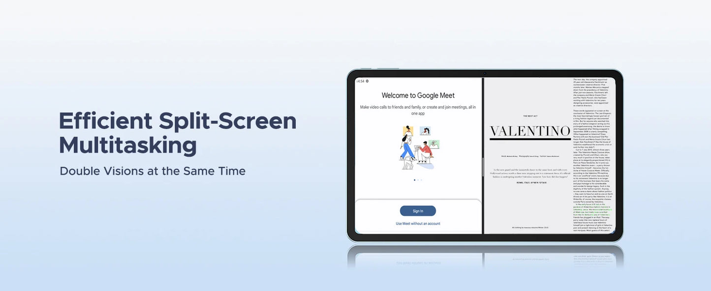 DOOGEE V Pad 5G Tablet - Speicher 256GB ROM Akku 8800mAh 12 Zoll