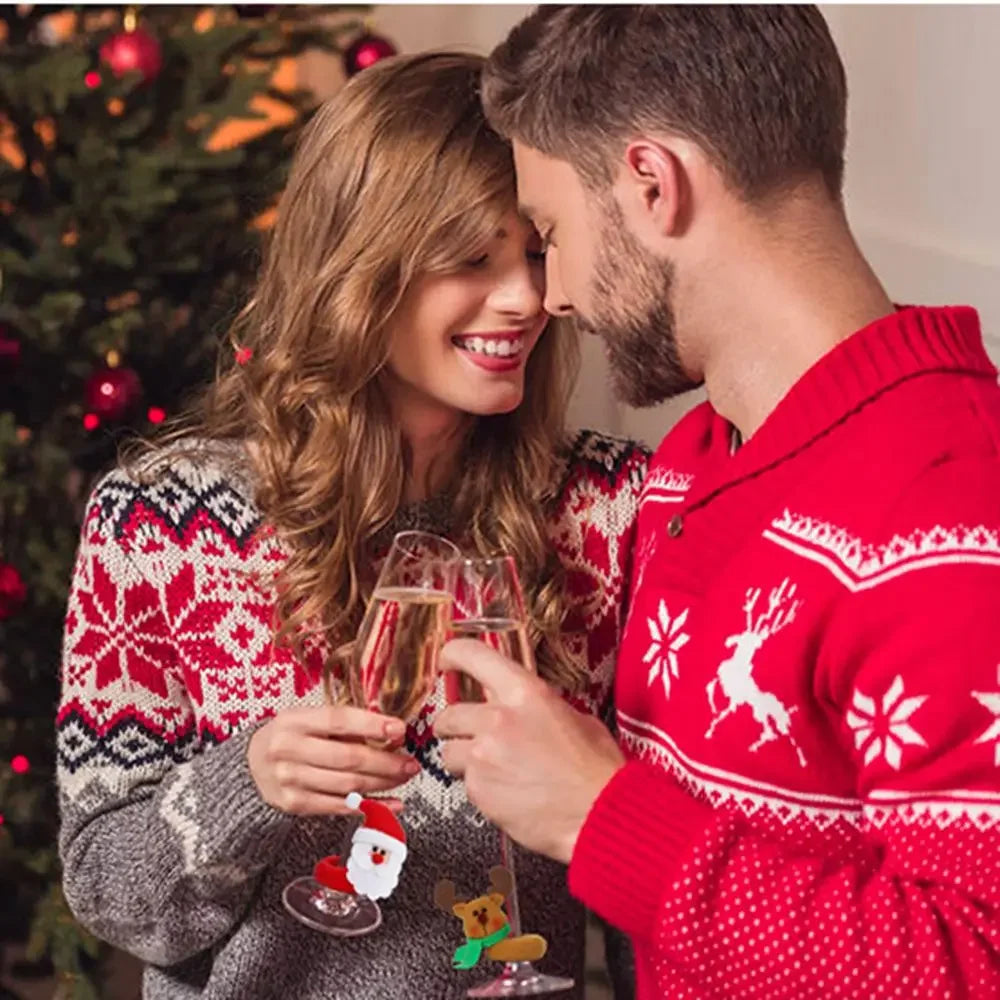 Choice Weinglas-Dekoration - Größe ca. 8 cm, Material Kunststoff