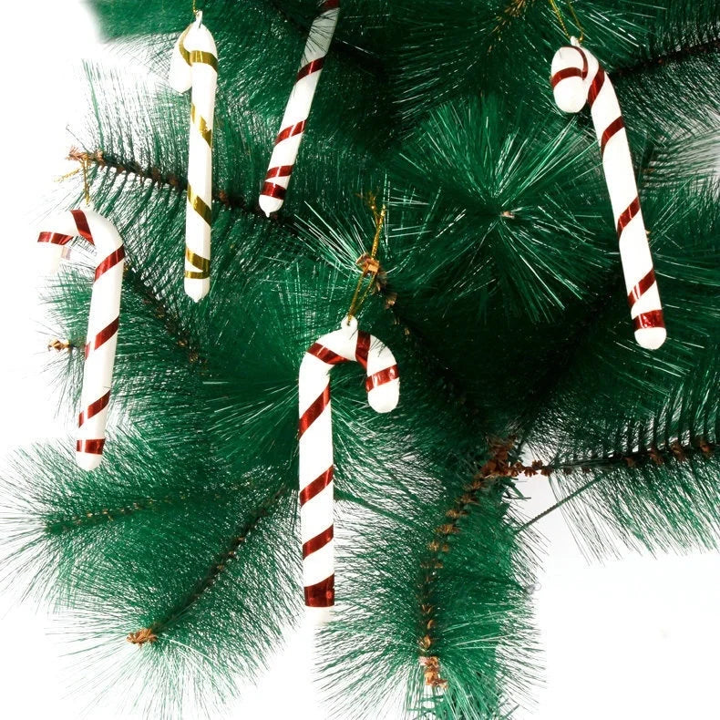Choice Candy Cane Mini Weihnachtsbaum Deko - 12 Stück, Klein