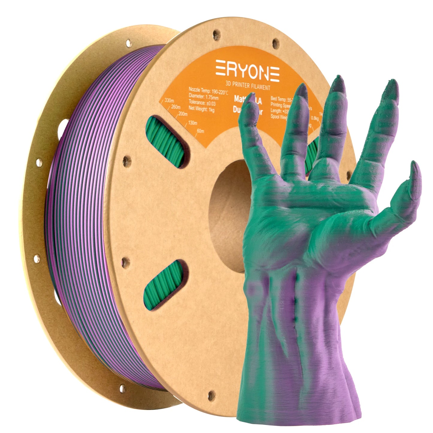 ERYONE Matte Dual Color PLA - 1,75 mm 1 kg Toleranz 0,03 mm