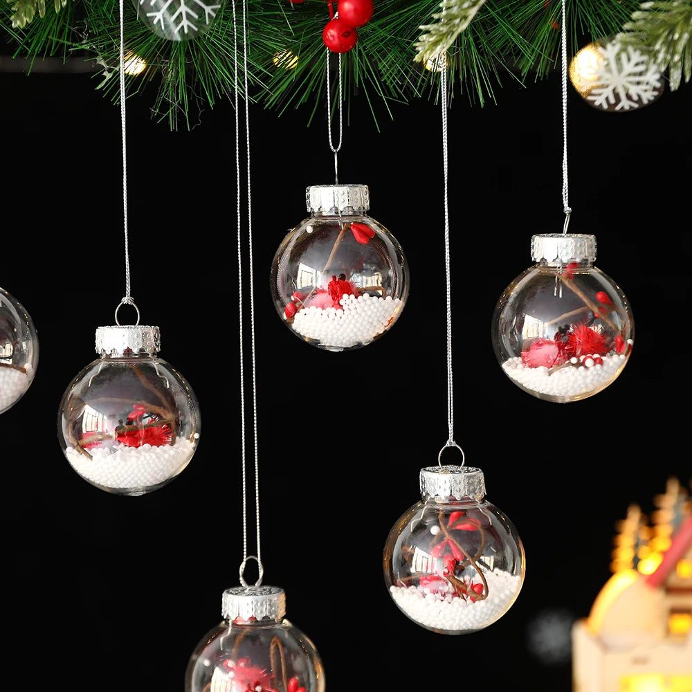 Partigos Hängende Schneekugel Kristall - Kapazität 5 Stk; Größe Ø4 cm