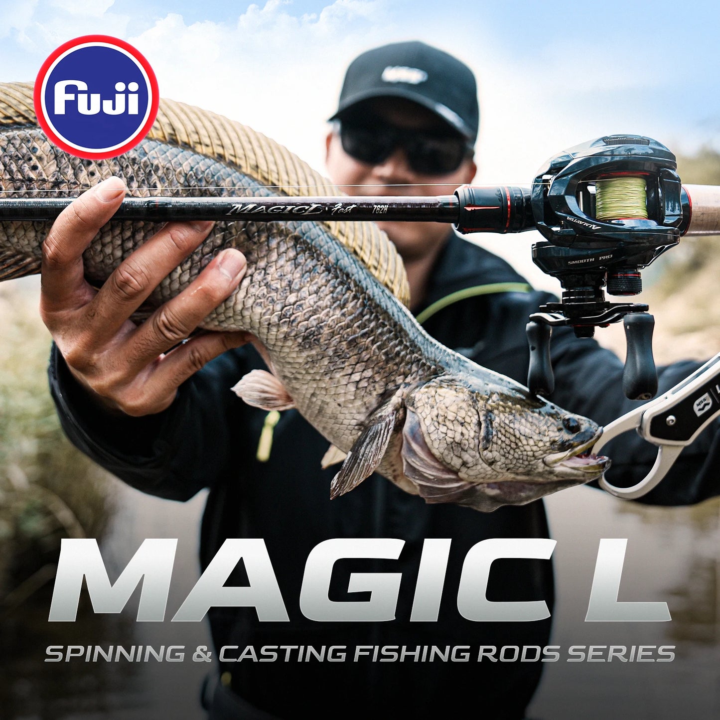 Angelrute 2025: HANDING Magic L Spinning Casting - 1.98-2.44M Bass Fishing Pole Collection