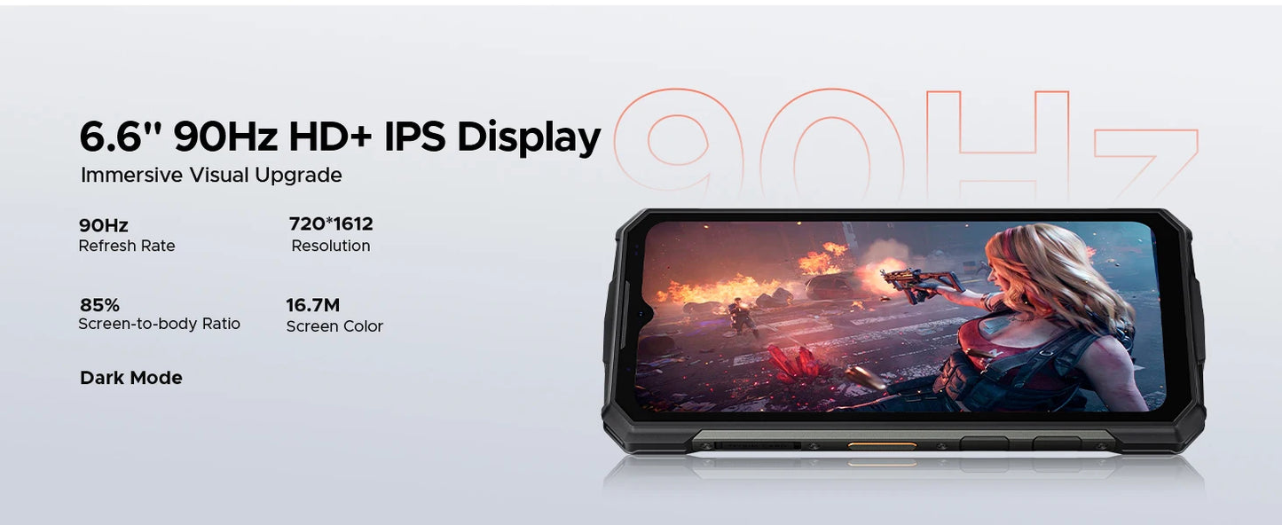 DOOGEE Feuer 5 Großer Akku - 13000 mAh 6,6 Zoll Display Schnellladung