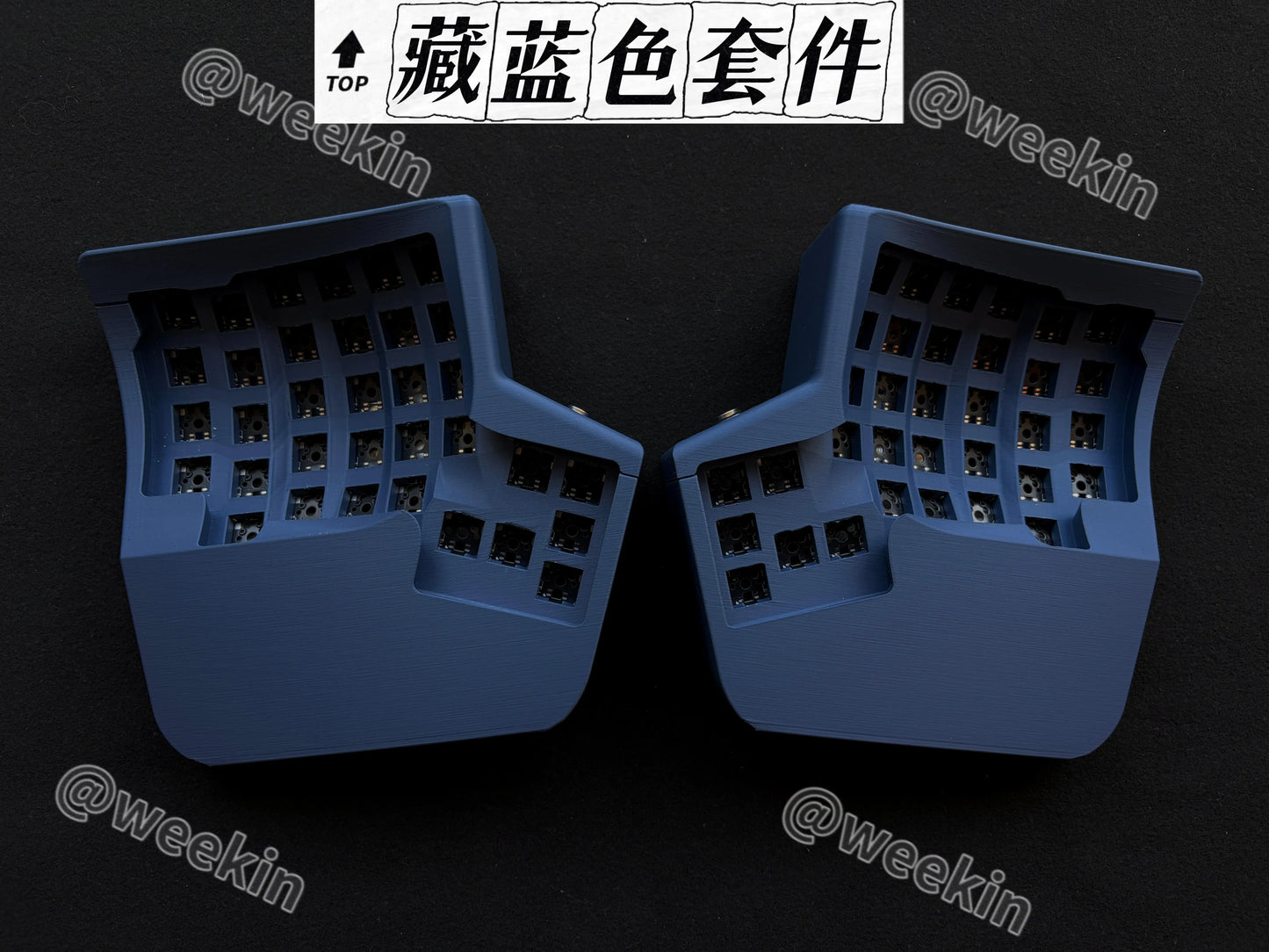 waizowl WK Kinesis Split-Tastatur - 61 Tasten Hot-Swap 2.4G