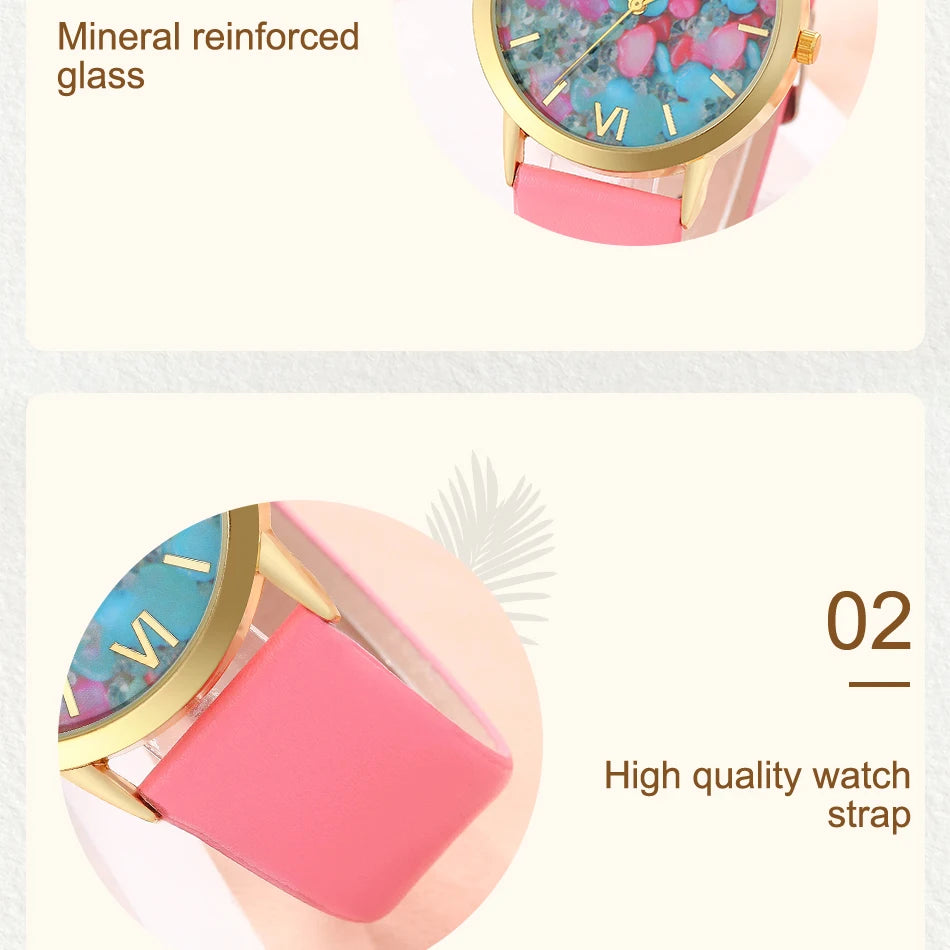 Luxus Damen Set Mode Strass - Uhr Ring Halskette Armband