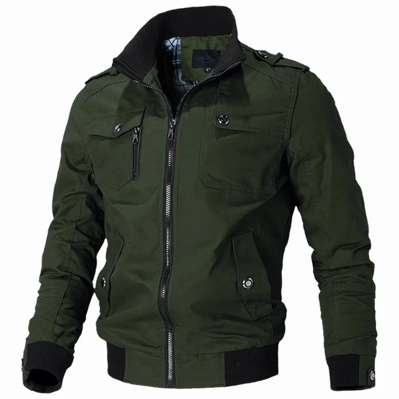 longchengyixi Angeln Taktische Jacke - Baumwolle Slim-Fit