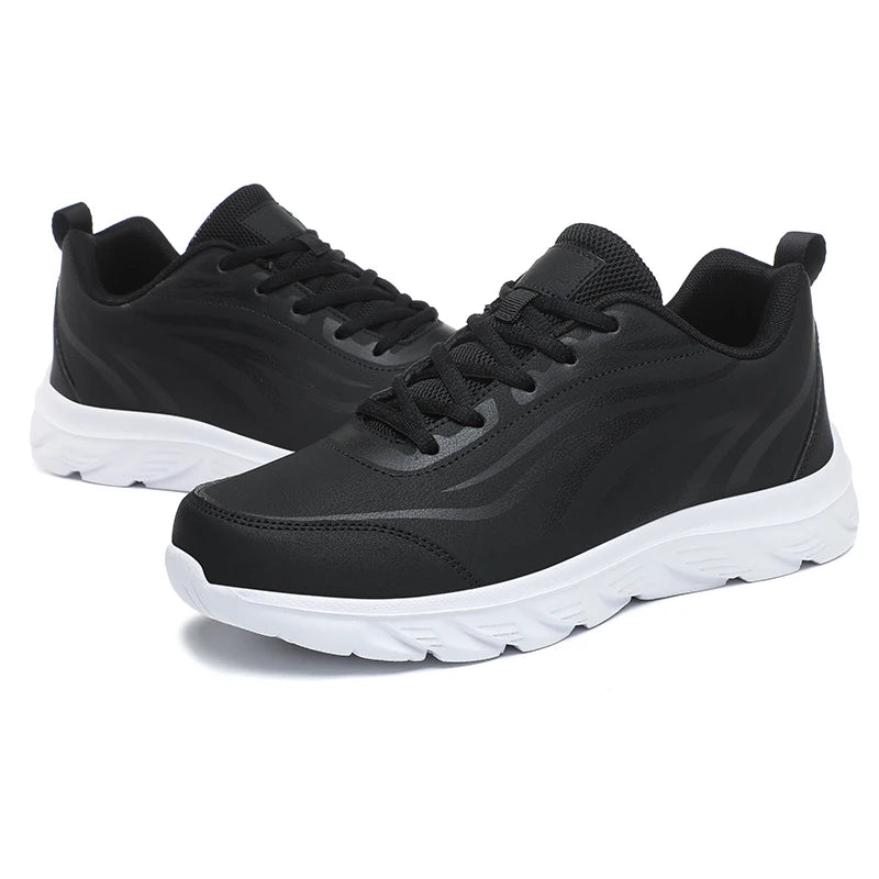 Sneakers Men Summer Trendy Light Weight Fashion Sport Footwear Boys Winter Running Mens Casual Shoes Walking Shoes All Black