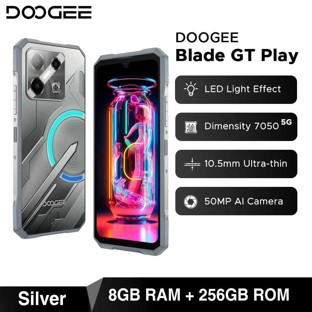 DOOGEE Blade GT Play Robustes 5G - 256 GB, 5800 mAh, 6,72 Zoll
