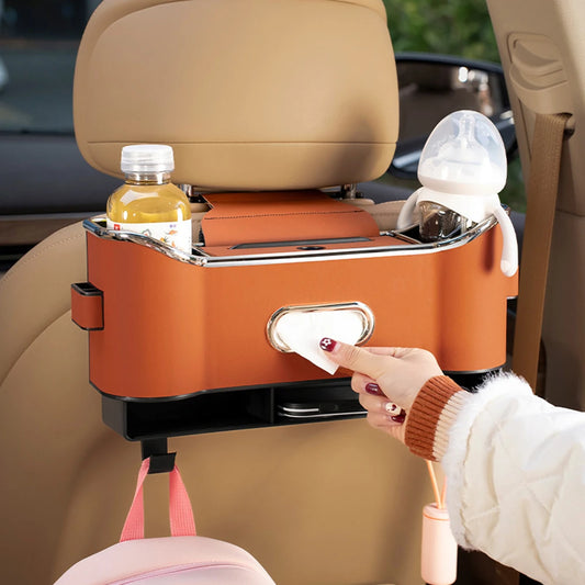 Car Seat Organiser Storage Box Multi-Pocket Car Back Seats Storage Bag Interior Accessories For Sundries Snack Drink Cup Holder