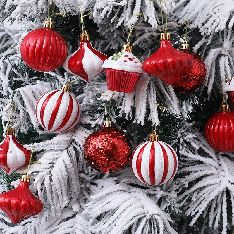 Electronic Farbige Schaumseidenkugeln Glitzernde - Ø6cm,13Stk Rot Grün