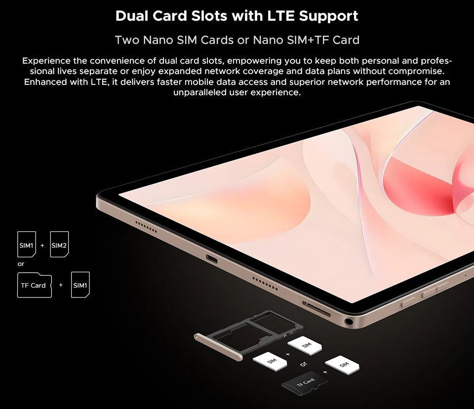 DOOGEE Tab E3 Pro 2-in-1 Tablet-PC - 256 GB ROM, 11000 mAh, 13 Zoll