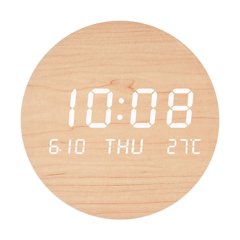 Kreativ Digital Wanduhr Einfach Großer Bildschirm Hängend Dual Zweck Uhr Temp Datum Woche Anzeige Stumm Uhr Indoor Wand Dekor