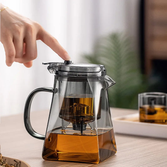 GlasTea Pro Ein-Tasten Hitzebeständig - 450ml Filter Klein