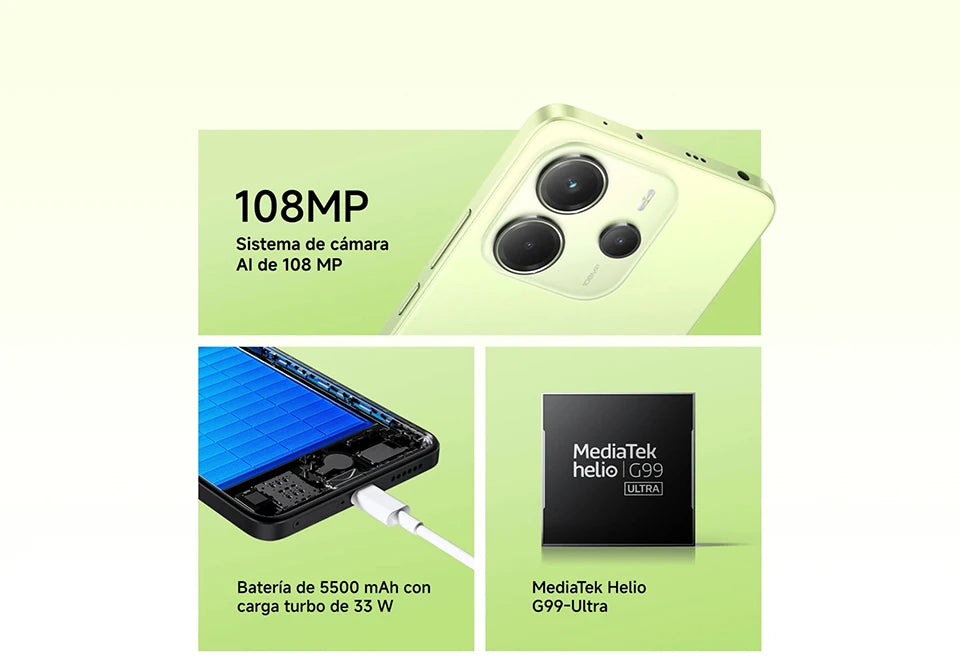 Xiaomi Redmi Note 14 AMOLED 120 Hz - 5500mAh,33W,6,67 Zoll