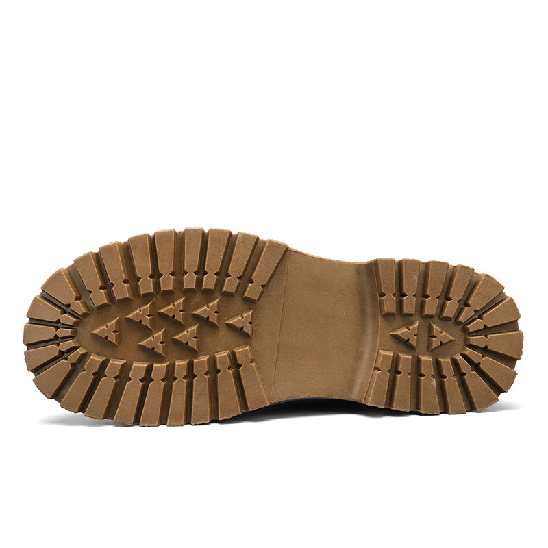 YeinshaarsCN HighTop Leder Stiefeletten Vielseitige - Knöchelhoch, Leder, Reißverschluss