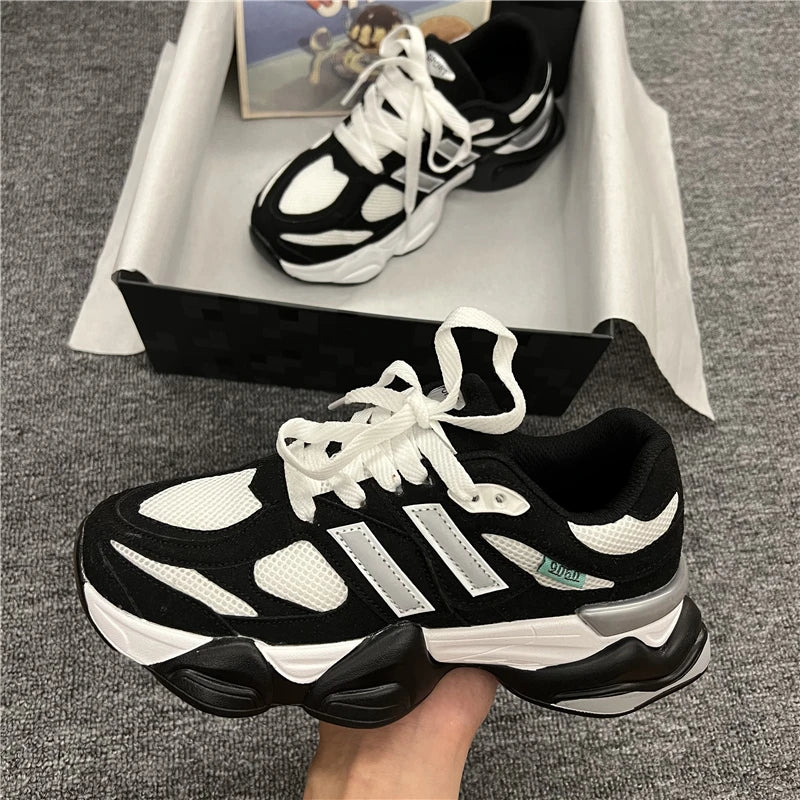 Women Sneakers 2023 Plus Size 41 42 Brand Design Women's Vulcanized Shoes Pink Girls Sports Shoes Fashion Chunky Sneakers Female