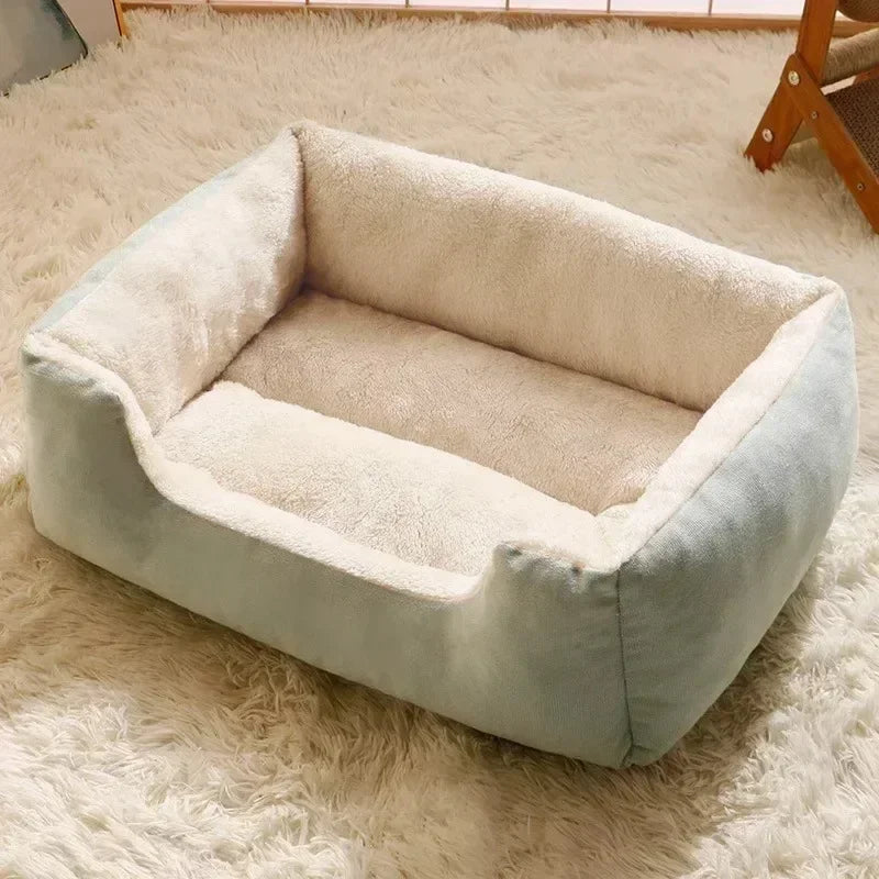 Cartoon Pet Soft Dog Bed House Winter Warming Large Dog House Warm Cat Nest Pet Bed Dog Mattress Pet Supplies
