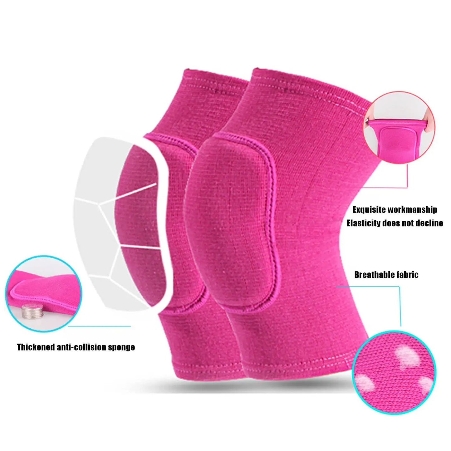 Schutz Sport Knie Pads 2025 - Männer Frauen Kinder Knie - Knie Bandagen Tanz Yoga Volleyball Fußball Radfahren Tennis 1 Paar