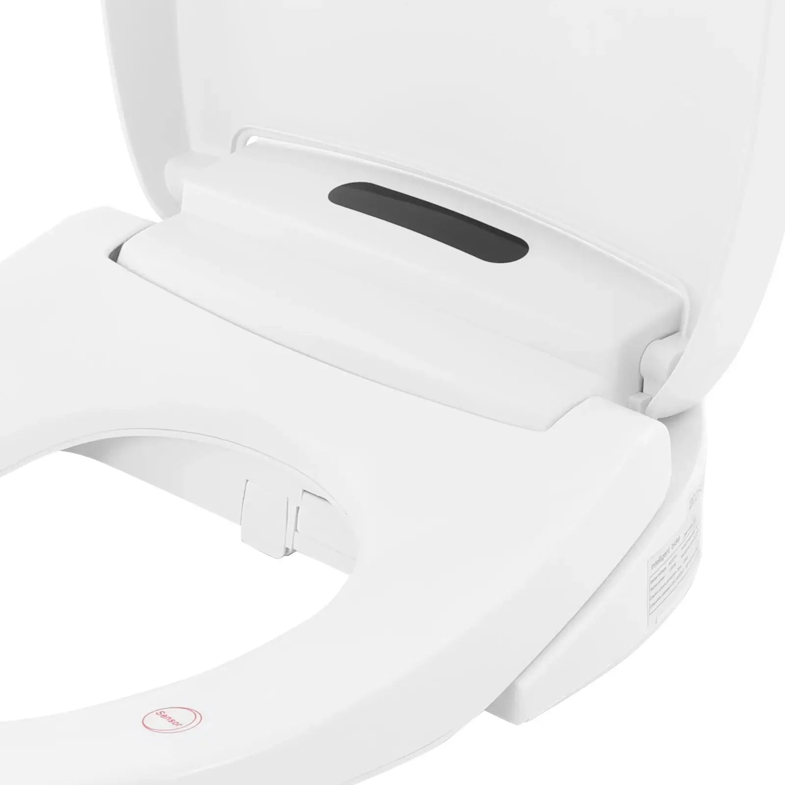 1300W Intelligenter Beheizter Bidet-Toilettensitz, 51cm Elektrischer Toilettendeckel Intelligenter V-Sitz, LED-Licht Fernbedienung/Tasten by Golden Bridge Store