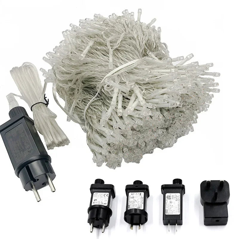 Foroureyes LED Lichterkette Wasserdicht 24V - Länge 100m, >200 LEDs