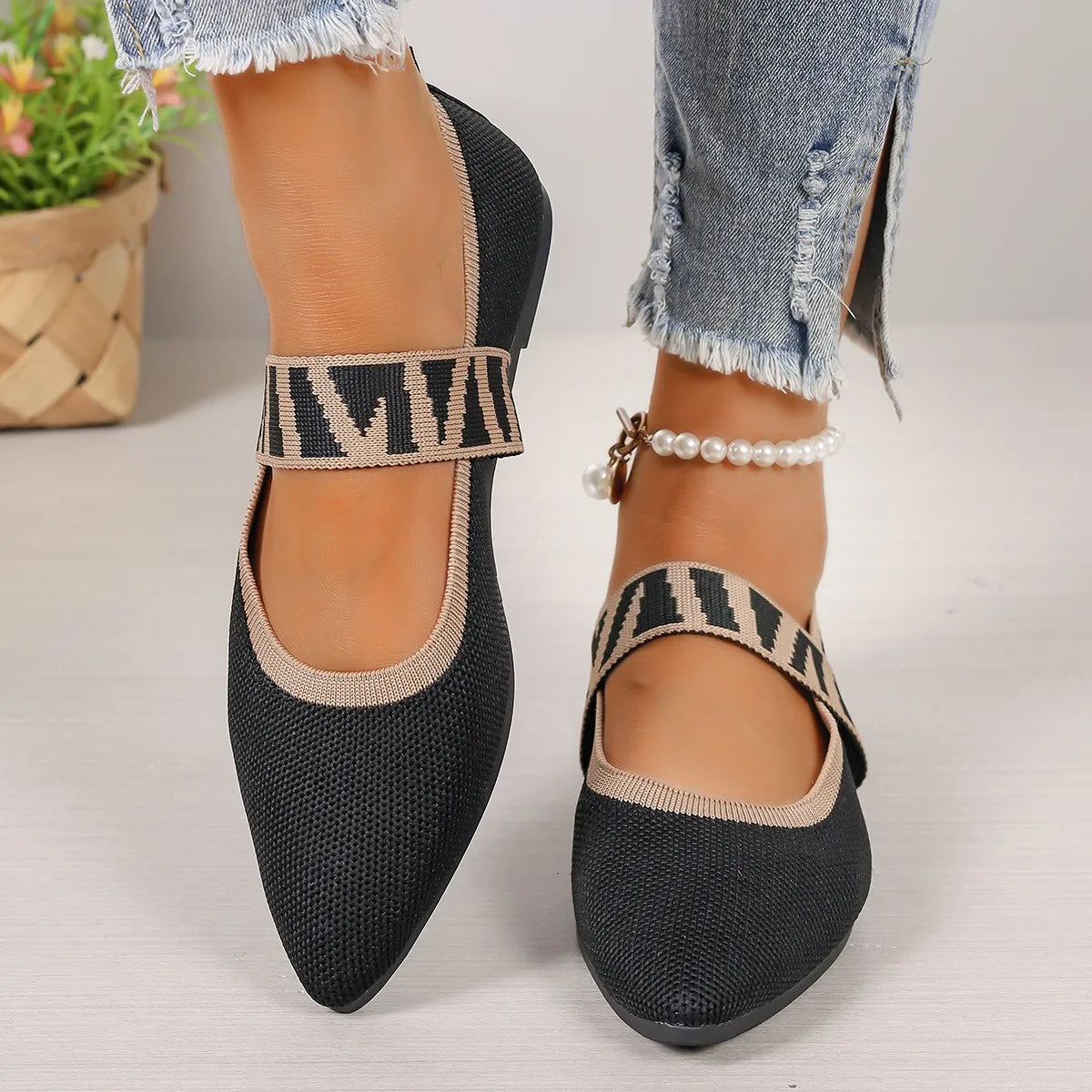 Women's Ballet Flats Casual Shoes Low Heel Barefoot Elegant Woman Sneakers Socofy Comfortable Pointed Toe on Offer Free Shipping