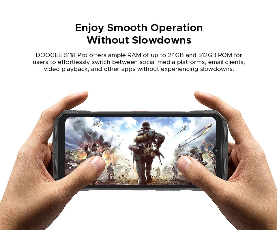Doogee S118 Pro Robustes 5G Smartphone - 10800 mAh, 33W, 6,6 Zoll