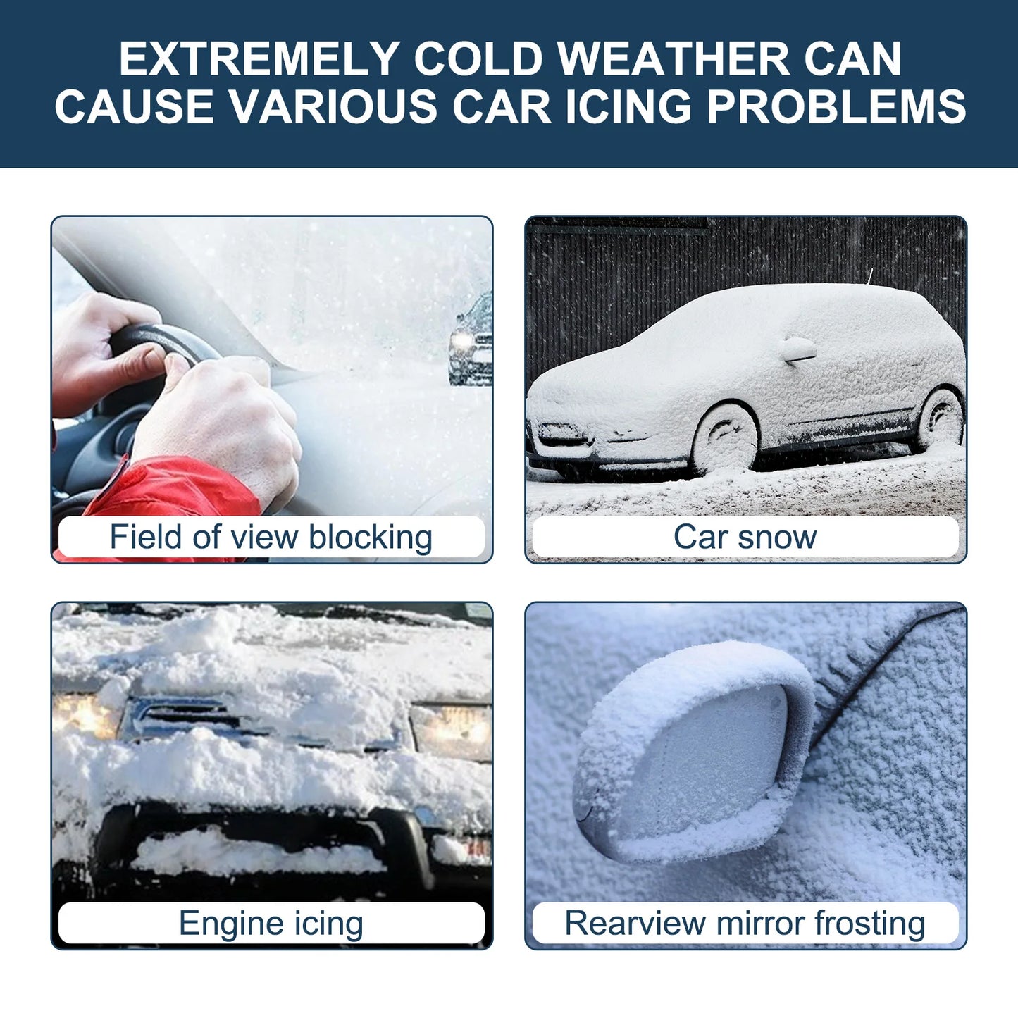 Electromagnetic car snow remover 5-12V car window glass antifreeze snow remover Portable car defroster