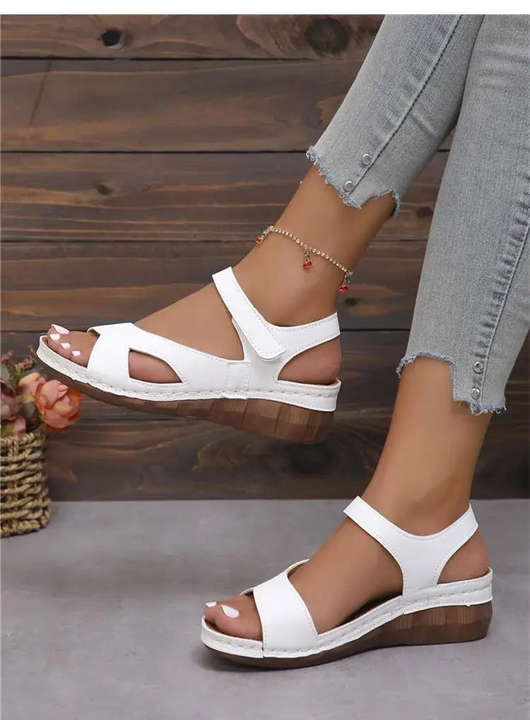 Summer Woman Sandals Shoes Open Toe Women Shoe Soft Shoes For Women Wedge Women's Shoes Breathable Footwear Women Sandal Female