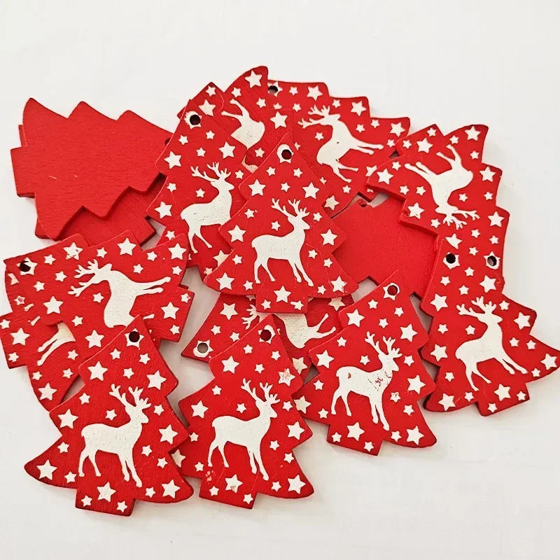 HighConcerned Mini Holzdeko - Unbehandeltes Holz, 4x5 cm, 10 Stück