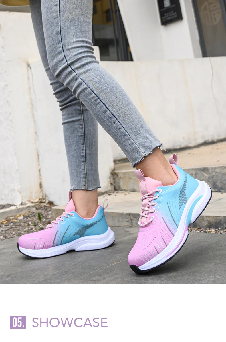 Safety Shoes for Women Steel Toe Sneakers Anti-Punctur Lightweight Boots Female Pink Breathable Hiking Boots Comfortable Shoes