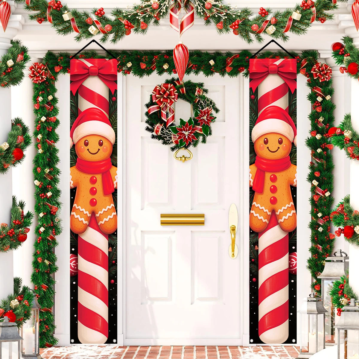 CN Zhejiang Türbanner Weihnachtsdeko - Größe Groß, Polyester