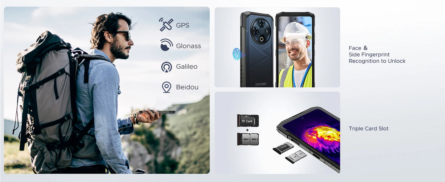 DOOGEE Fire 6 Wärmebildkamera - 10400 mAh Akku, 18 W, 6,56 Zoll