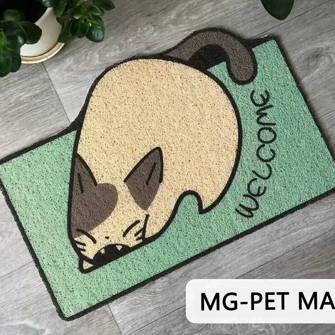 Fußmatte 2025: Cartoon Welcome Entrance Doormat Carpet Kitchen Corridor Non-slip Cat Dog Pet Floor Mat Home Bathroom Living Room Collection