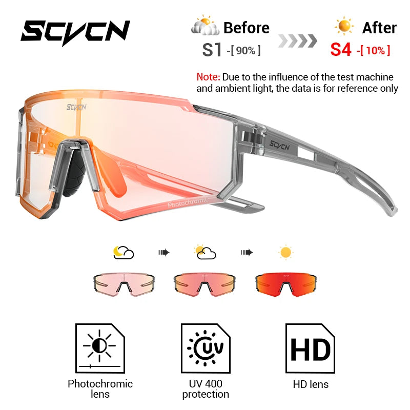 SCVCN S1412 Photochrome Sonnenbrille - 145mm/55mm PC