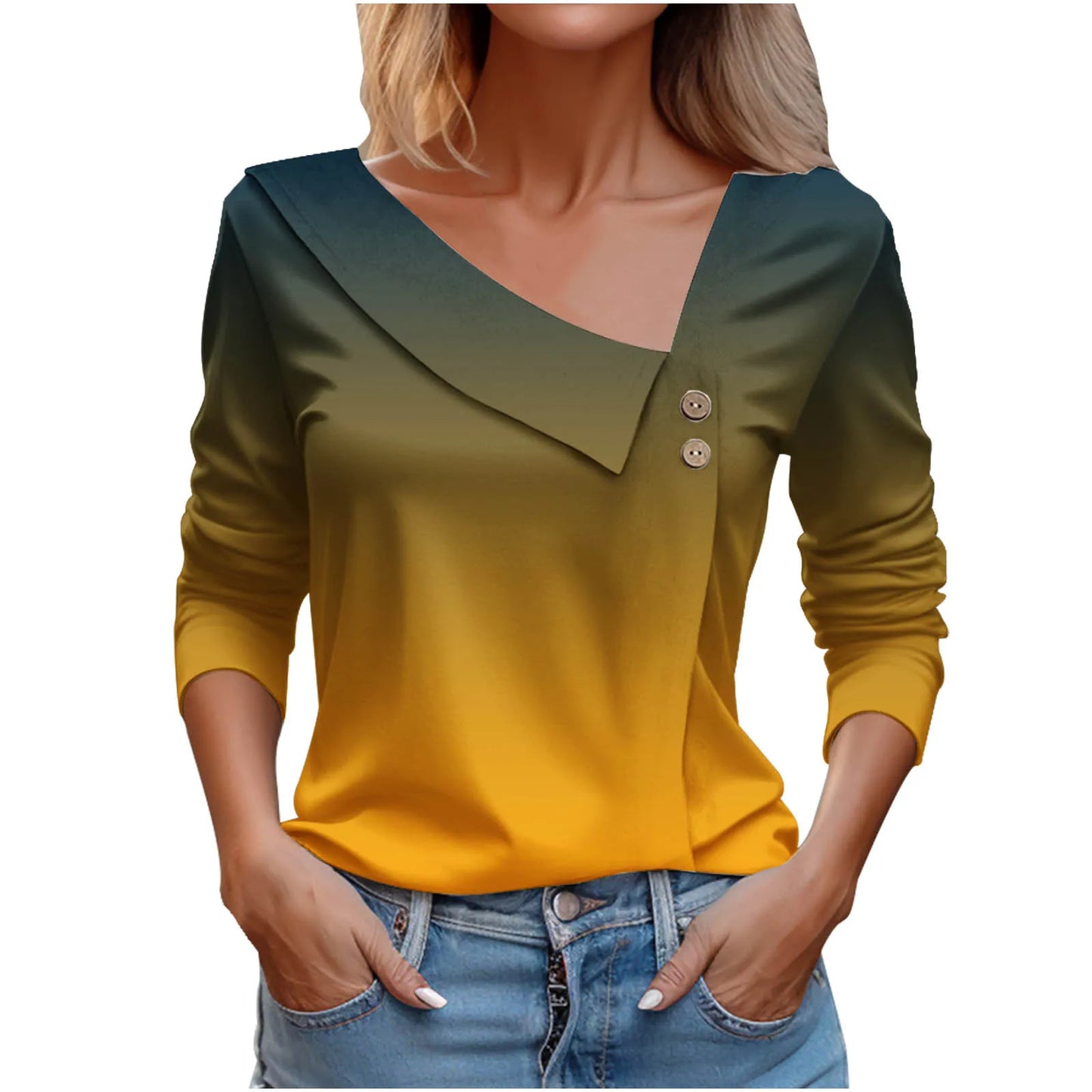 T Shirt For Women Fashion Long Sleeve Top White Floral Print Shirts And Blouses 3D Print Clothes For Women 2025 y2k