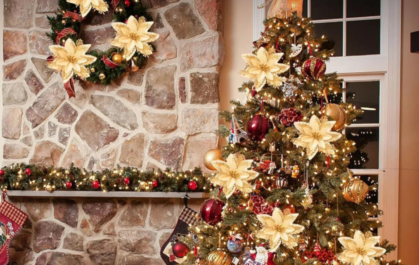 FestivaDecor DekoSet Weihnachtsdeko - 12/24/36 Kunststoff